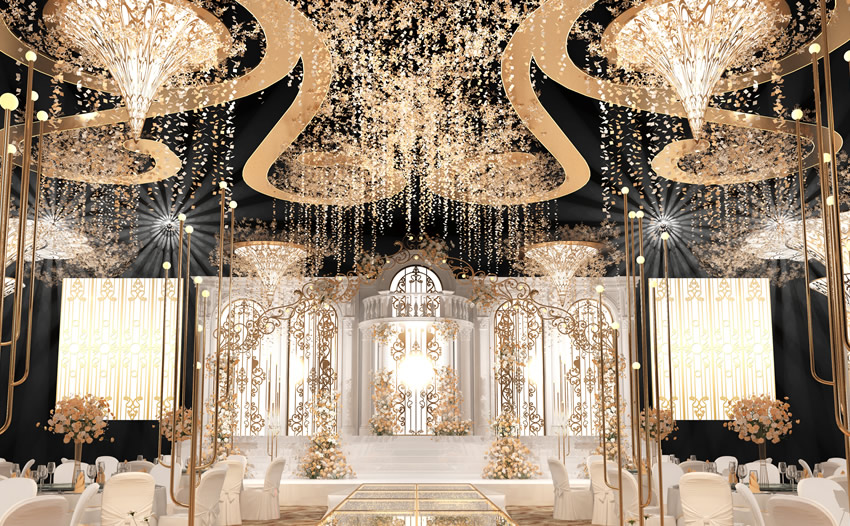 沙依巴克花木兰喜事汇金色大厅效果展示